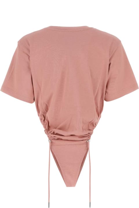 Y/Project Topwear for Women Y/Project Dark Pink Cotton Bodysuit