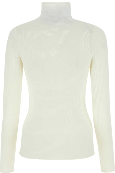 Dion Lee Sweaters for Men Dion Lee Ivory Stretch Wool Blend Top