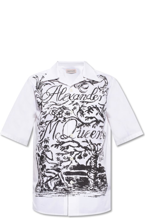 Alexander McQueen Shirts for Men Alexander McQueen Short Sleeve Shirt