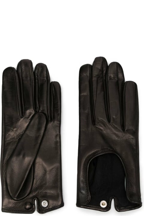 Gloves for Women Durazzi Milano Calfskin Gloves With Press Buttons Closure