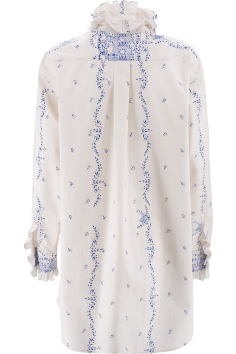 Fashion for Women Philosophy di Lorenzo Serafini Floral-print Cotton Shirt Dress