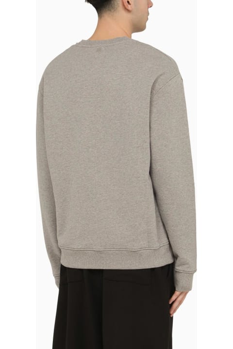 Fleeces & Tracksuits for Men Ami Alexandre Mattiussi Ami De Coeur Grey Crewneck Sweatshirt