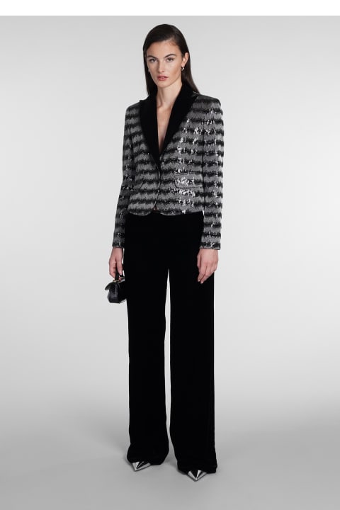 Fashion for Women Giorgio Armani Blazer In Grey Polyamide Giorgio Armani