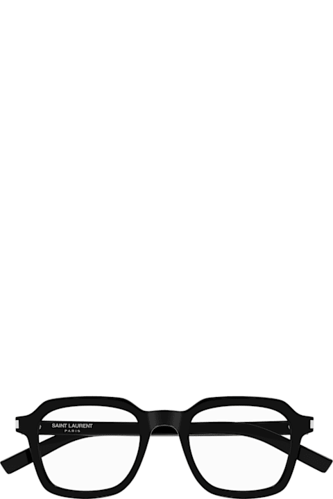 Eyewear for Women Saint Laurent Eyewear Saint Laurent Sl 715 Slim Opt Linea Corner Angle 001 Black Trasparent Glasses