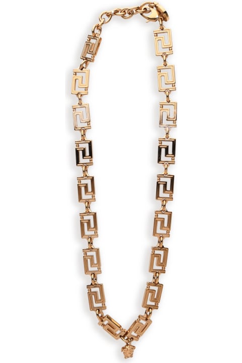 Versace Necklaces for Women Versace Greca Medusa Necklace In Gold Metal