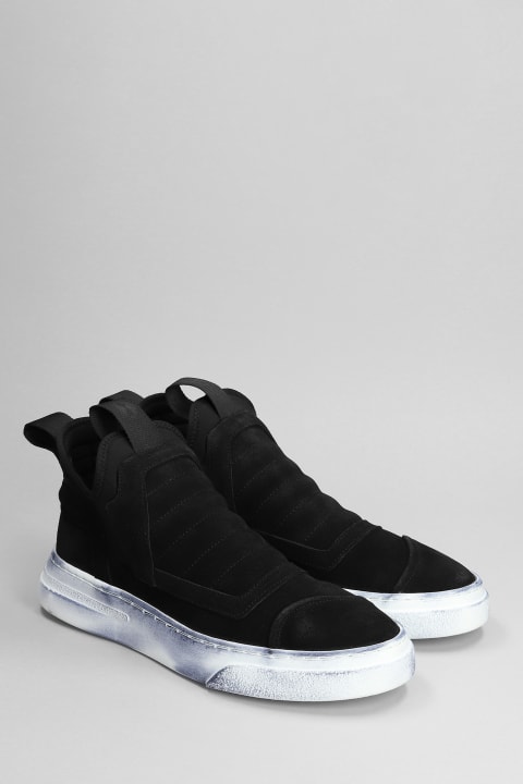 Damper  Sneakers In Black Suede