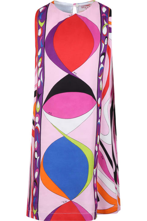 Pucci for Kids Pucci Multicolor Dress For Girl