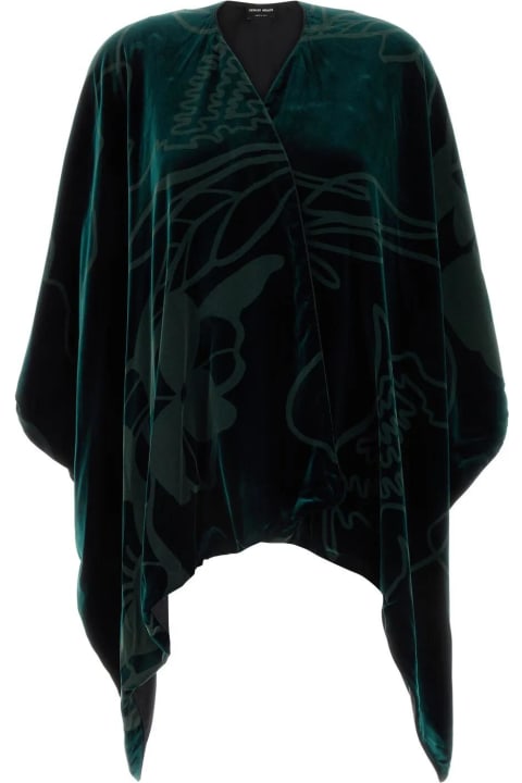 Giorgio Armani Coats & Jackets for Women Giorgio Armani Printed Velvet Cape