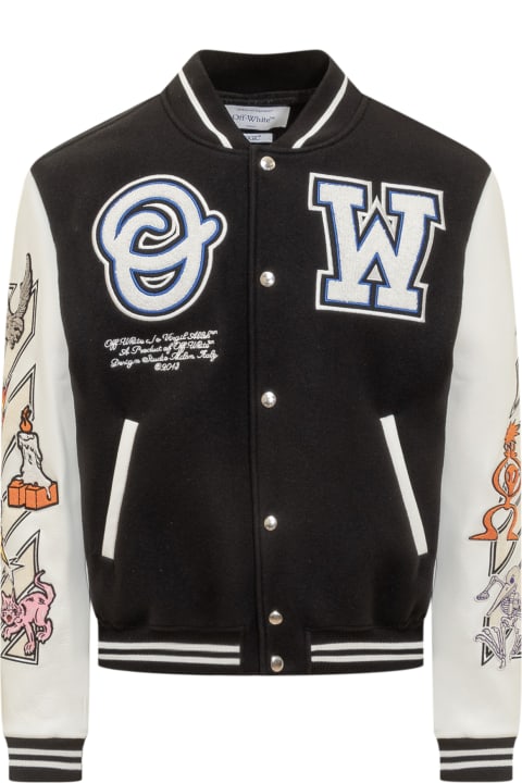 Off-White for Men Off-White Club Patch Varsity Jacket