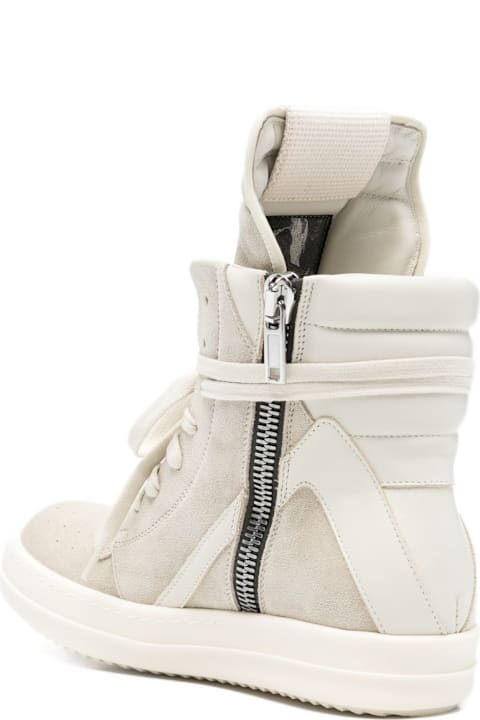 Rick Owens Geobasket Leather Sneakers
