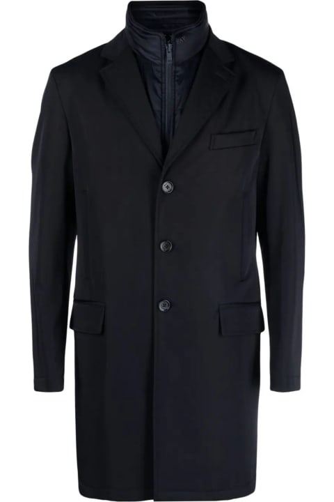 Fashion for Men Fay Blue Double Coat Stretch Fay