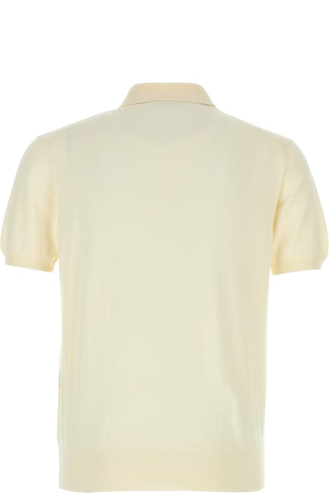 Tom Ford Clothing for Men Tom Ford Cream Cotton Polos Shirt