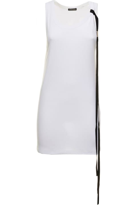 ウィメンズ Ann Demeulemeesterのトップス Ann Demeulemeester Ann Demeulemeester Woman's Seva White Cotton Tank Top