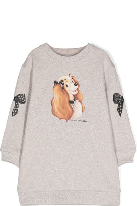 Homeware Monnalisa Beige Dress Girl