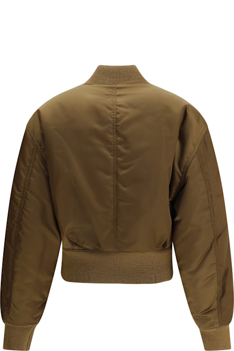 Saint Laurent Coats & Jackets for Women Saint Laurent Glossy Nylon Bomber Jacket