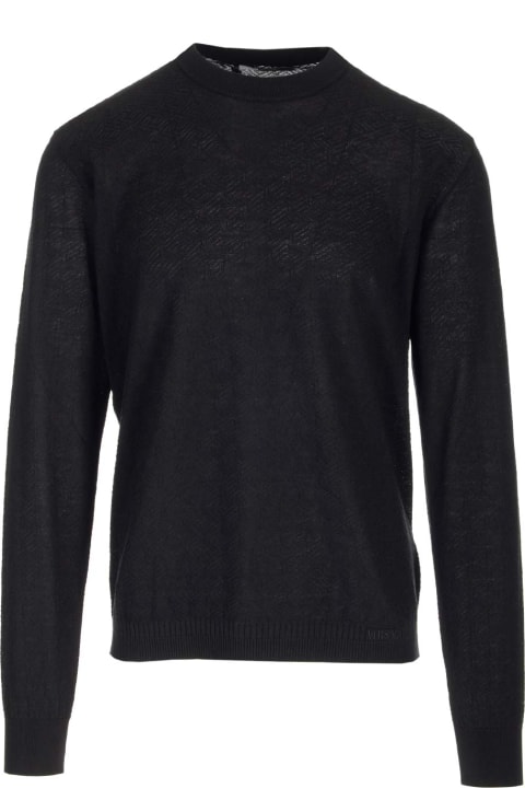 Versace for Men Versace Black 'la Greca' Sweater
