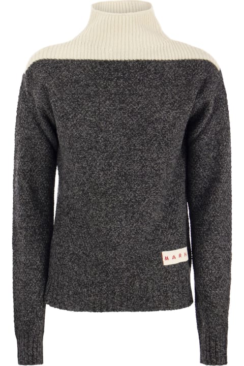 ウィメンズ新着アイテム Marni Turtleneck Sweater With Block Colour Processing