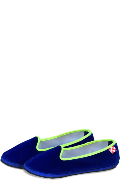 Homeware MC2 Saint Barth Bluette Velvet Slippers Friulane