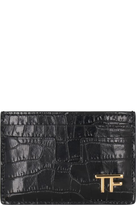Wallets for Women Tom Ford Leather Card Holder