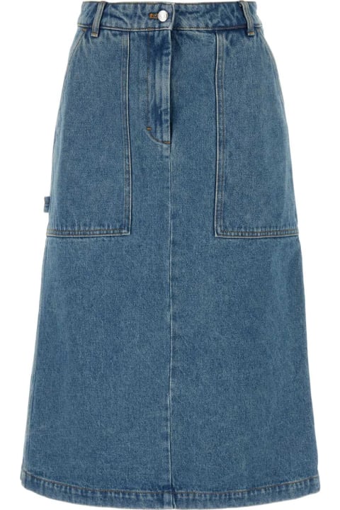 Fashion for Women Maison Kitsuné Denim Skirt