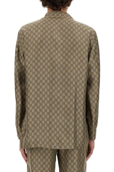 メンズ Gucciのシャツ Gucci Gg Supreme Satin Shirt