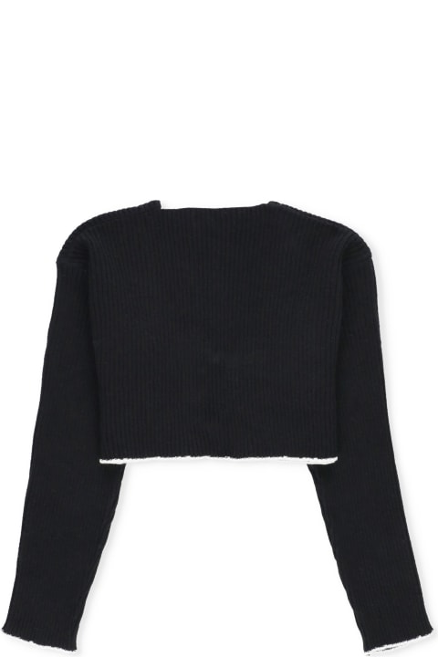 Fashion for Men MSGM Cropped Cardigan With Logo