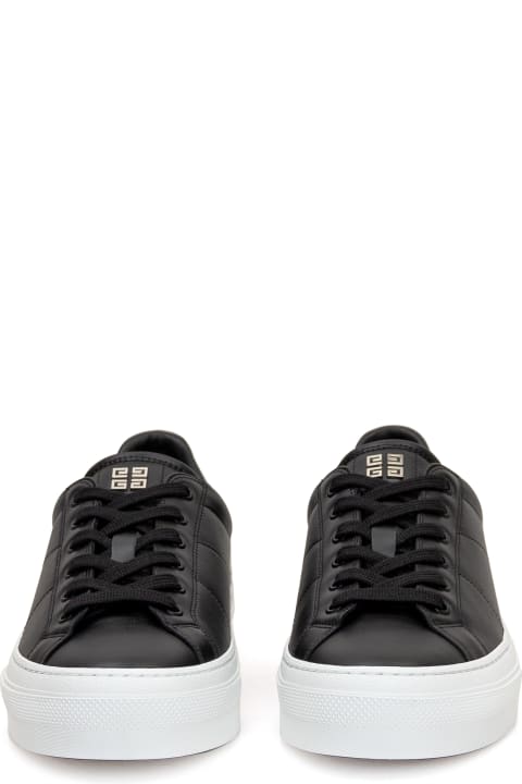 Givenchy Shoes for Men Givenchy Black City Sport Sneakers With Printed Logo