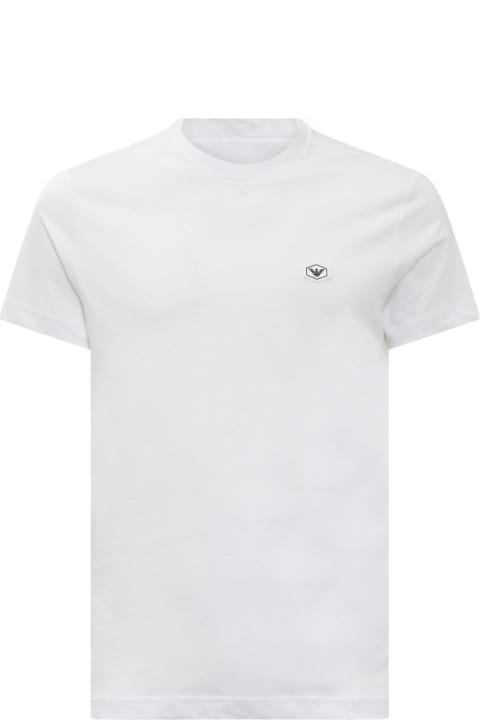 Emporio Armani Topwear for Men Emporio Armani Logo Patch Crewneck T-shirt