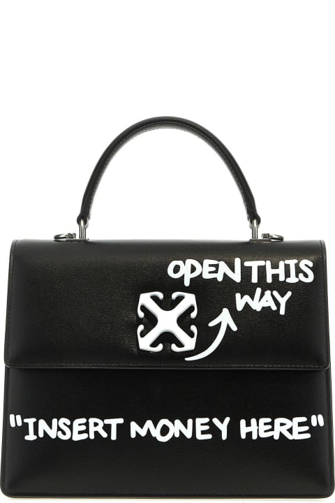Off-White Totes for Women Off-White Jitney 2.8 Logo Plaque Tote Bag