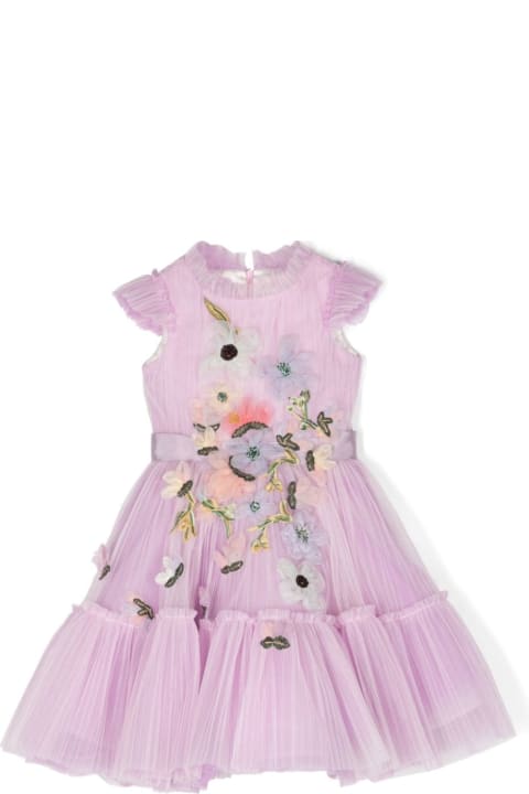 Dresses for Girls Marchesa Kids Couture Abito Con Applicazioni A Fiori