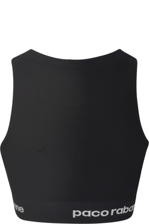 Paco Rabanne for Women Paco Rabanne Logo Detail Cropped Top
