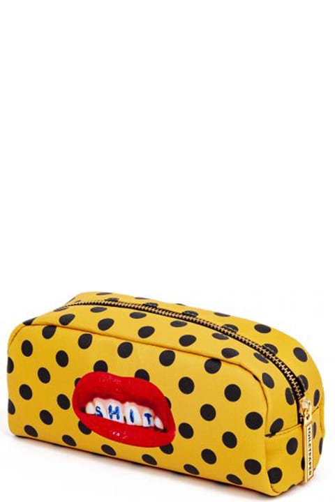 Seletti Luggage for Men Seletti 'shit' Silk X Toiletpaper Beauty Bag