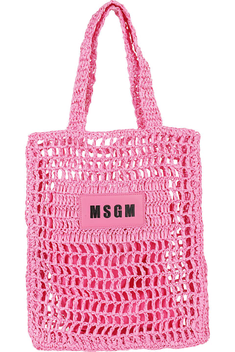 MSGM Kids MSGM Raffia Bag Girl