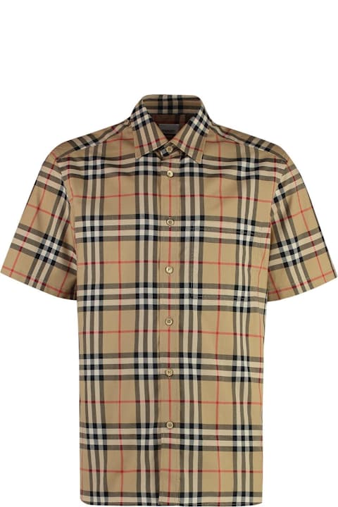 Burberry Topwear for Women Burberry Checked Short-sleeved Shirt