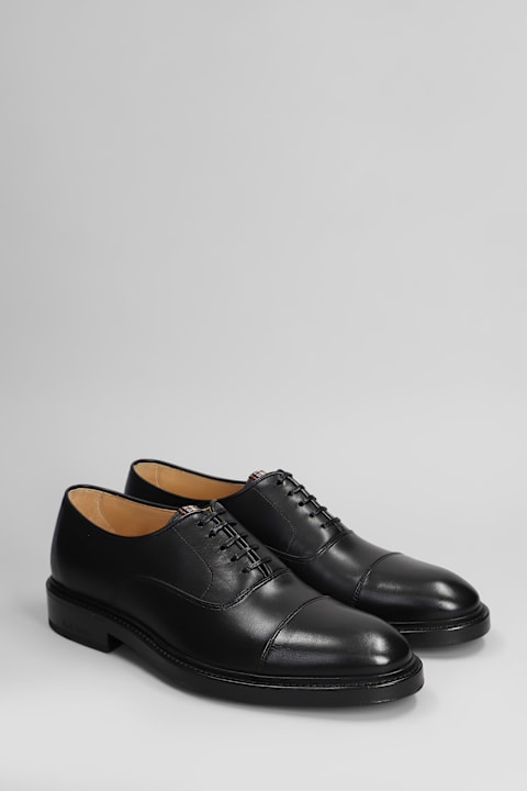 Paul Smith Loafers & Boat Shoes for Men Paul Smith Balthazar Lace Up Shoes In Black Leather