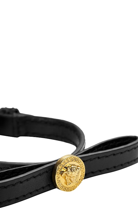 Jewelry for Women Versace Medusa Leather Bracelet