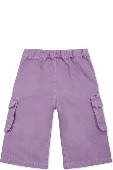 Homeware Diesel Purple Trousers For Baby Girl With Logo