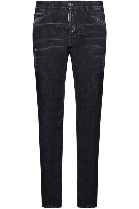 Jeans for Men Dsquared2 Distressed Straight-leg Jeans