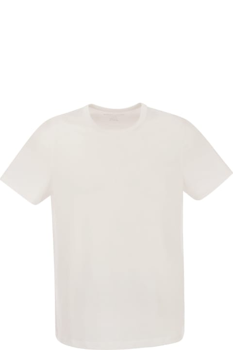Majestic Filatures Topwear for Men Majestic Filatures Crew-neck T-shirt In Lyocell And Cotton