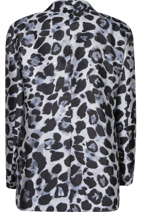 Giorgio Armani Coats & Jackets for Women Giorgio Armani Leopard Printed Single-breasted Blazer