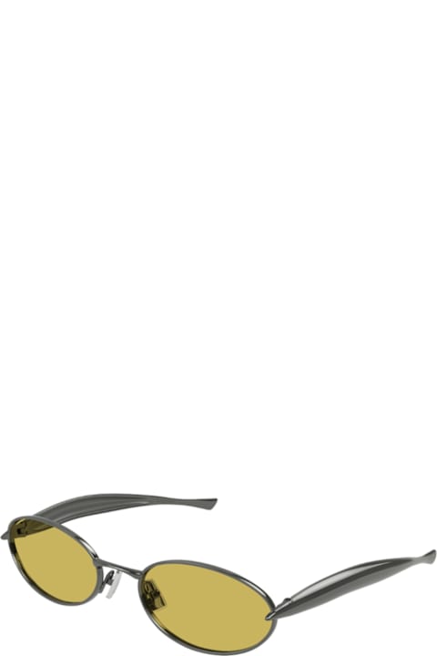 Eyewear for Men Bottega Veneta Eyewear Bottega Veneta Bv1386s Linea Signature Icons 002 Ruthenium Yellow Sunglasses