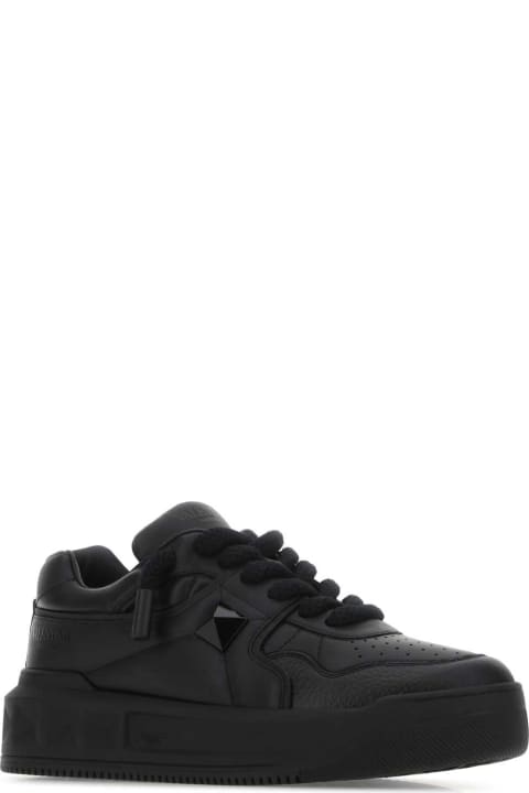 Valentino Garavani Sneakers for Women Valentino Garavani Black Nappa Leather One Stud Xl Sneakers