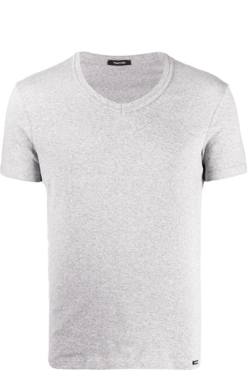 Homeware Tom Ford Man's Cotton V-neck T-shirt