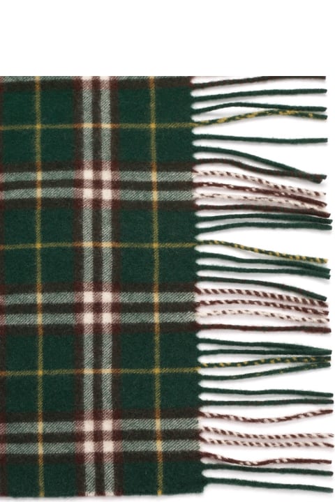 Burberry Accessories for Men Burberry Fringed Hems Scarf
