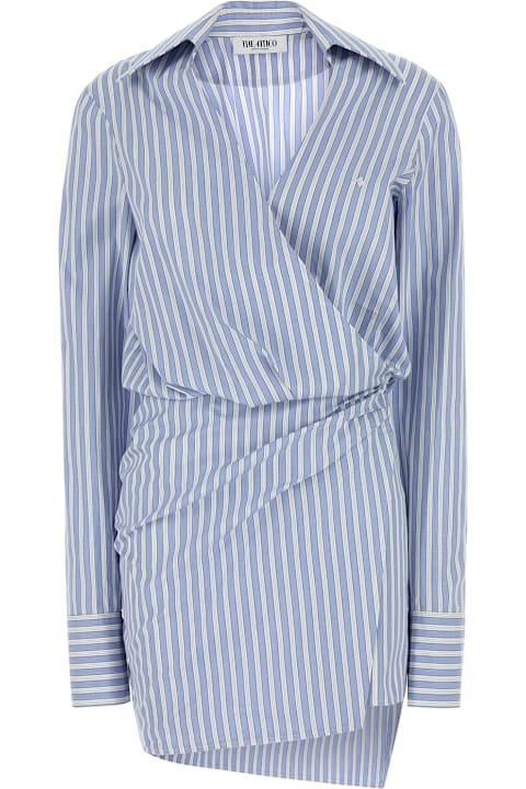 The Attico for Women The Attico Embroidered Poplin Shirt Dress