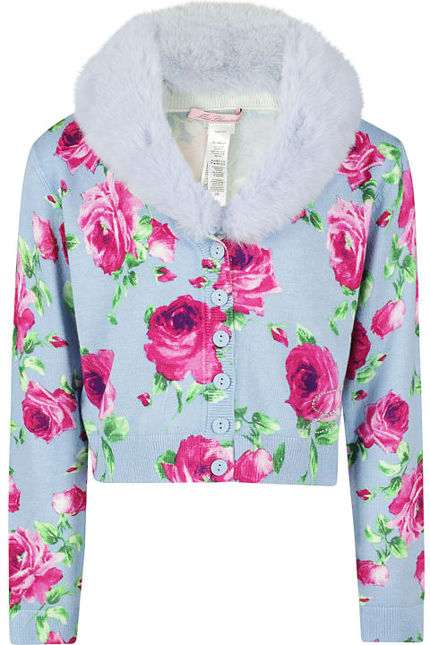Miss Blumarine Sweaters & Sweatshirts for Girls Miss Blumarine Maglia Aperta