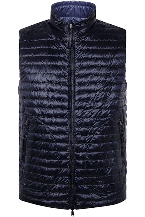 Herno for Men Herno Zipped Quilted Reversible Down Gilet