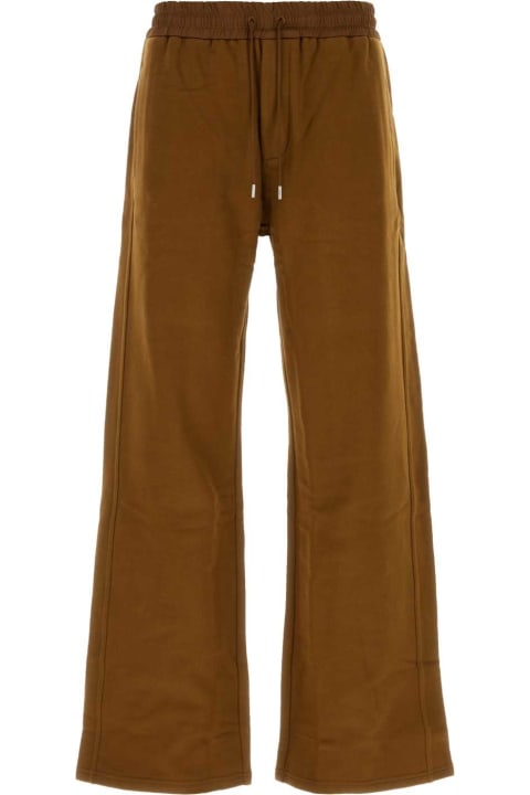 Pants for Men Saint Laurent Brown Cotton Joggers
