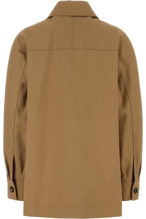 Coats & Jackets for Women Max Mara Camel Cotton Moneta Jacket