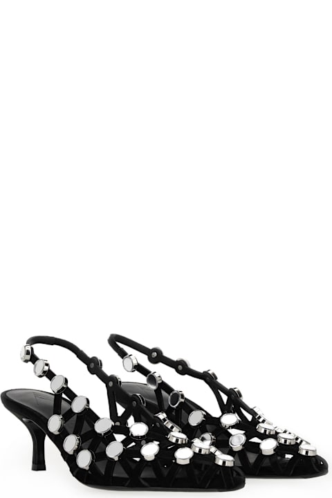 The Attico الصنادل لـ السيدات The Attico Slingback 'grid'